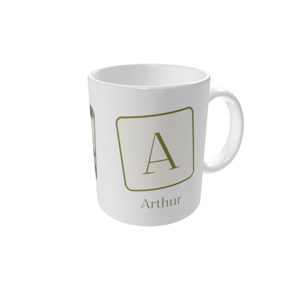 Mok bedrukken — Tegel initiaal