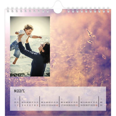 Jaarkalenders vierkant — Achtergronden uit de natuur [Maart]