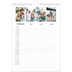 A4 Familieplanners — Simplistisch - gezinsplanner 3 personen [Februari]