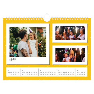 Fotokalender A4 — Snapshots in felle kleuren [April]