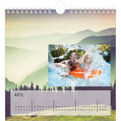 Jaarkalenders vierkant — Achtergronden uit de natuur [April]