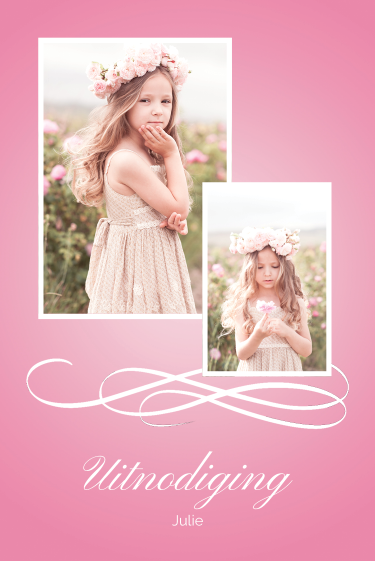 Uitnodigingen — Pretty Pink