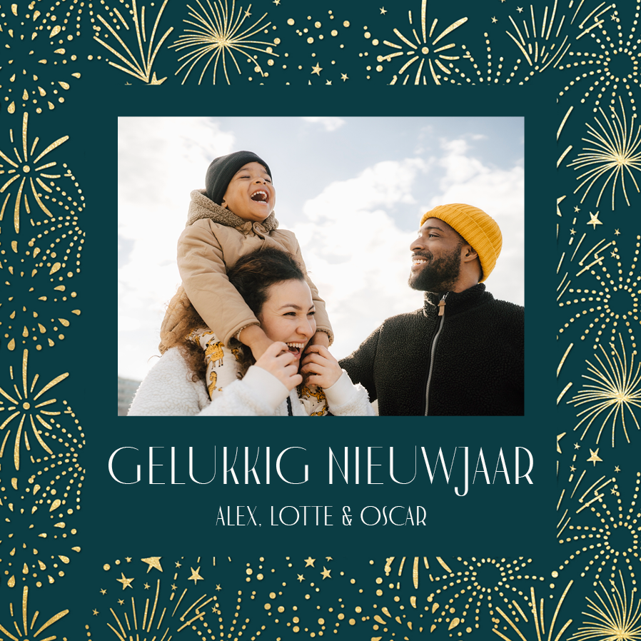 Fotokaarten — Vuurwerk kader