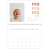 Fotokalender A4 Dubbel (30 x 40 cm) — Bont gekleurd [Februari]