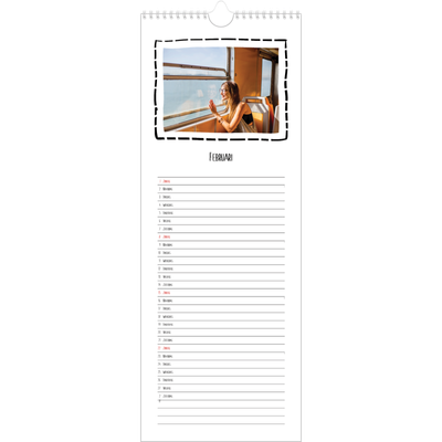 Smalle kalender  — Plakboekmomenten [Februari]