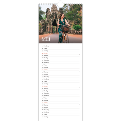 Smalle kalender  — Eenvoudige letters [omslag]