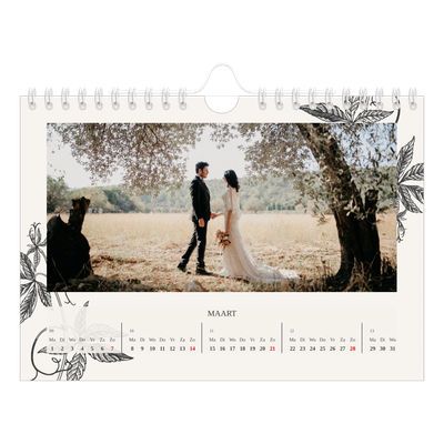 Fotokalender A5 — Inkt & klimop [Maart]