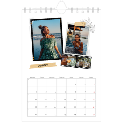 Fotokalender A5 — Plakboek flair [Januari]