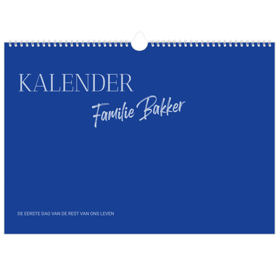 Fotokalender A3 — Kobalt klassieker [omslag]