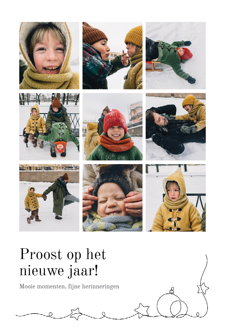 Fotokaarten — Feestelijk raster