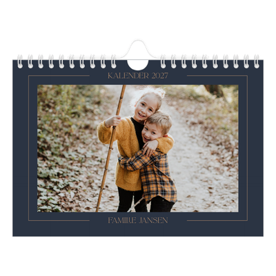 Fotokalender A5 — Pruisisch blauw [omslag]