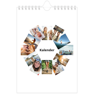 Fotokalender A5 — Collage in blokkenpatroon [omslag]