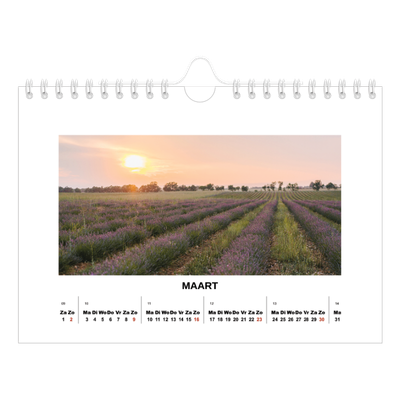 Fotokalender A5 — Eenvoudige foto [Maart]