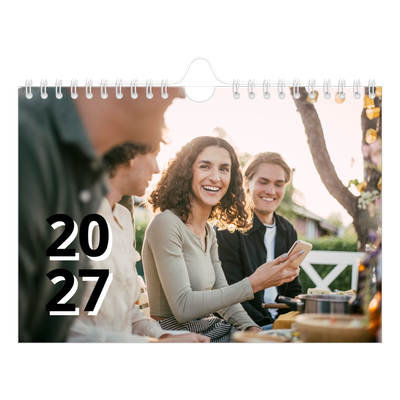 Fotokalender A5 — Letter stijl [omslag]