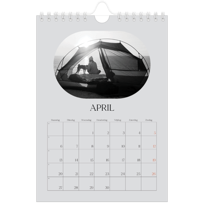 Fotokalender A5 — De open weg [April]