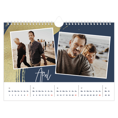 Fotokalender A4 — Goudenpenseel vegen [April]