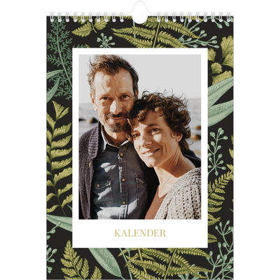 Fotokalender A4 (20 x 30 cm) — Gebloemd behang [omslag]