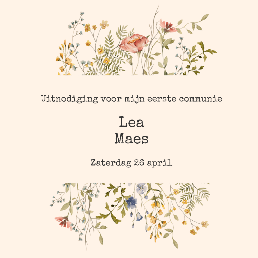 Uitnodigingen — Geheime tuin