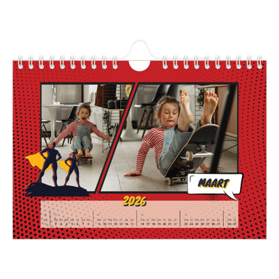 Fotokalender A5 — Stripboek [Maart]