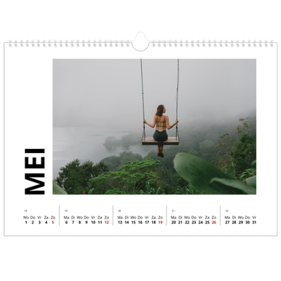 Fotokalender A3 — Witte randen [omslag]