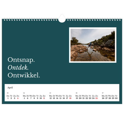 Fotokalender A3 — Redactionele Aarde [April]