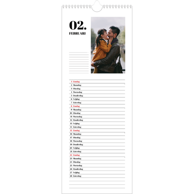 Smalle kalender  — Serif en momenten [Februari]