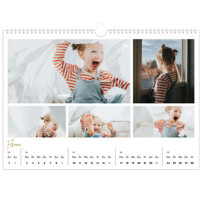 Fotokalender A3 — Handgeschreven [Februari]
