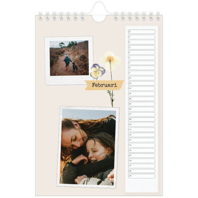Fotokalender A5 — Vintage scrapbook [Februari]