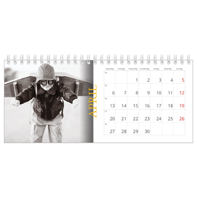 Bureaukalenders — Historische stijl [April]