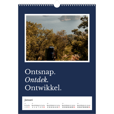 A3 Jaarkalenders — Redactionele Aarde [Januari]