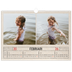 Fotokalender A3 — Craft stempel effect [Februari]