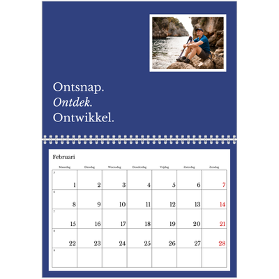 Fotokalender A4 Dubbel (30 x 40 cm) — Redactionele Aarde [Februari]