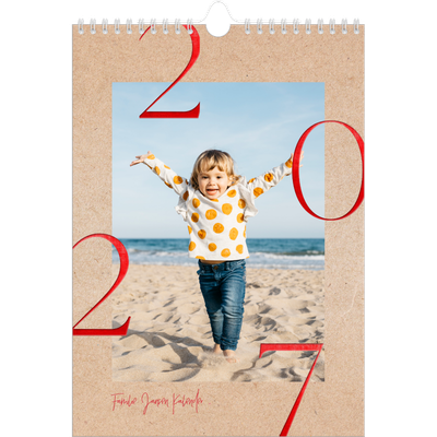 Fotokalender A4 (20 x 30 cm) — Rode stippen [omslag]