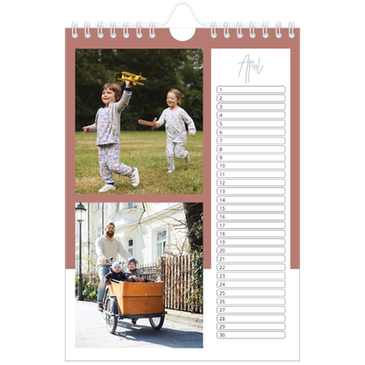 Fotokalender A5 — Aardse frames [April]