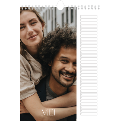 Verjaardagskalenders A4 — Groots [Mei]