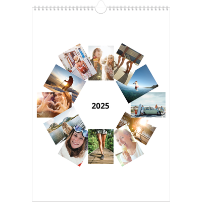 A3 Jaarkalenders — Collage in blokkenpatroon [omslag]