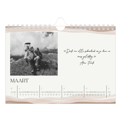 Fotokalender A5 — Welzijn quotes [Maart]