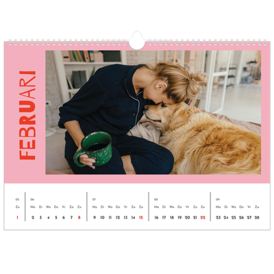 Fotokalender A3 — Vrolijk & Kleurrijk [Februari]