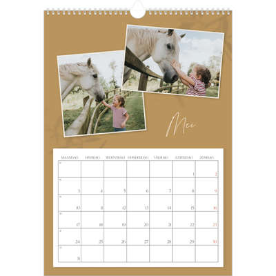 A3 Jaarkalenders — Warme aardetinten [omslag]