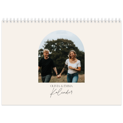 Fotokalender A4 Dubbel (30 x 40 cm) — Boog van herinneringen [omslag]