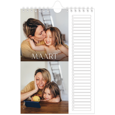 Fotokalender A5 — Twaalf grote maanden [Maart]