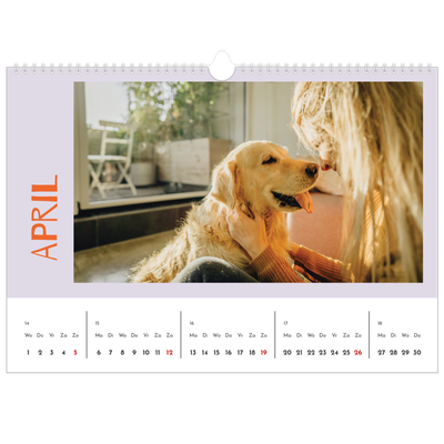 Fotokalender A3 — Vrolijk & Kleurrijk [April]