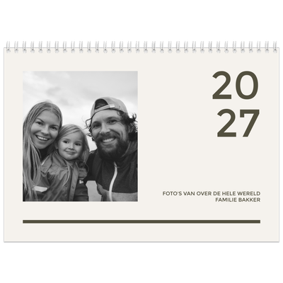Fotokalender A4 Dubbel (30 x 40 cm) — Modern en gedurft [omslag]