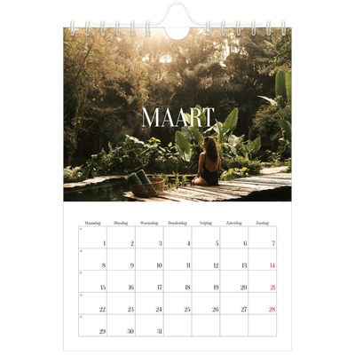 Fotokalender A5 — Eindeloze ontsnapping [Maart]