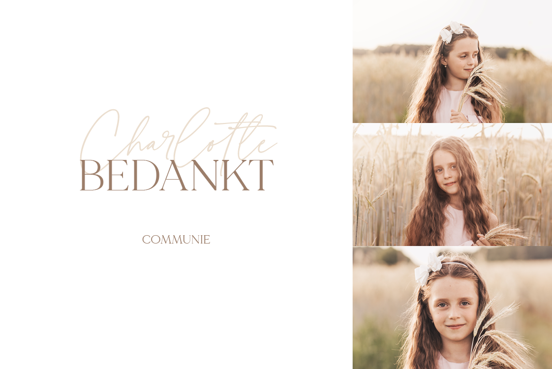 Bedankkaarten — Elegante momentopnamen