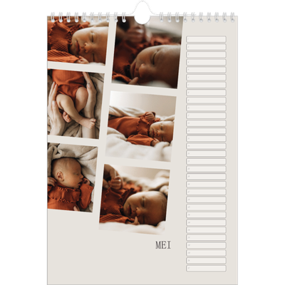 Verjaardagskalenders A4 — Herinneringen in beweging [Mei]