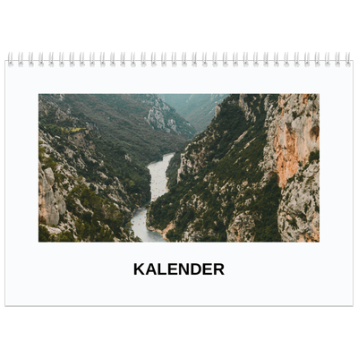 Fotokalender A4 Dubbel (30 x 40 cm) — Eenvoudige foto [omslag]