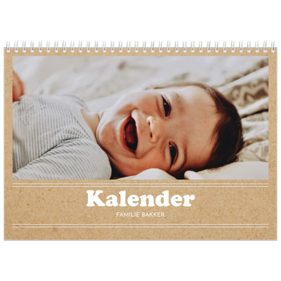 Fotokalender A4 Dubbel (30 x 40 cm) — Magazine stijl [omslag]