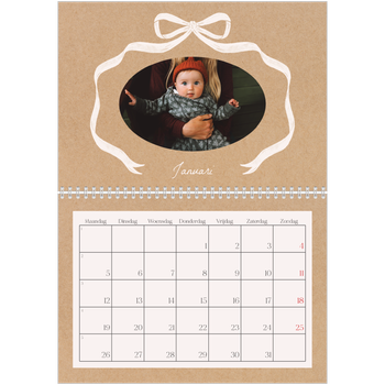 Fotokalender A4 Dubbel — Kraft en strik