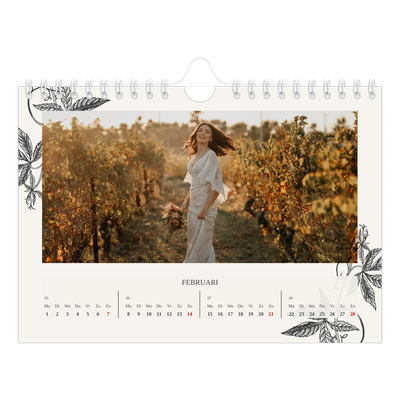 Fotokalender A5 — Inkt & klimop [Februari]